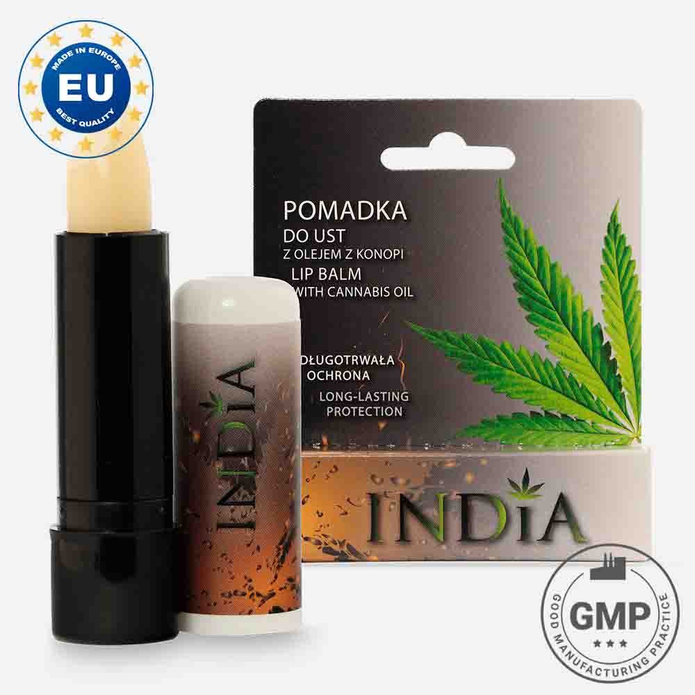 Barra de labios con aceite de cáñamo indiacosmetics