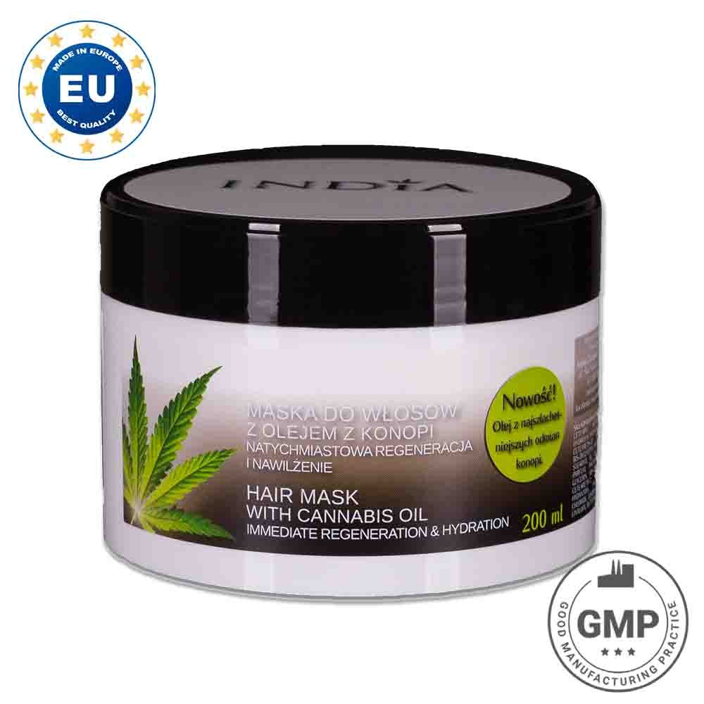 Màscara per al cabell d'oli de cànem indiacosmetics