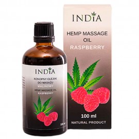indiacosmetics Raspberry massage oil with hemp oil