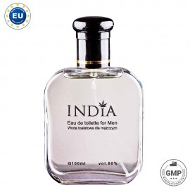 INDIACOSMETICS MEN'S EAU DE TOILETTE WITH HEMP NOTE