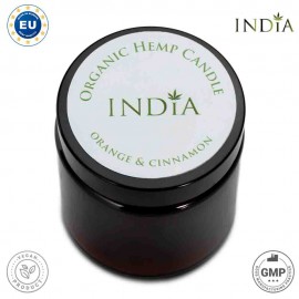 INDIACOSMETICS CINNAMON AND CITRUS HEMP CANDLE