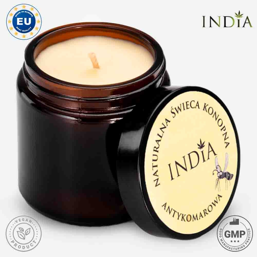 Vela de cáñamo anti-mosquitos indiacosmetics