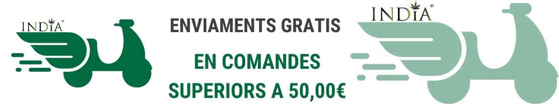 Per 50,00€ de compra envio gratuït a tota Espanya.